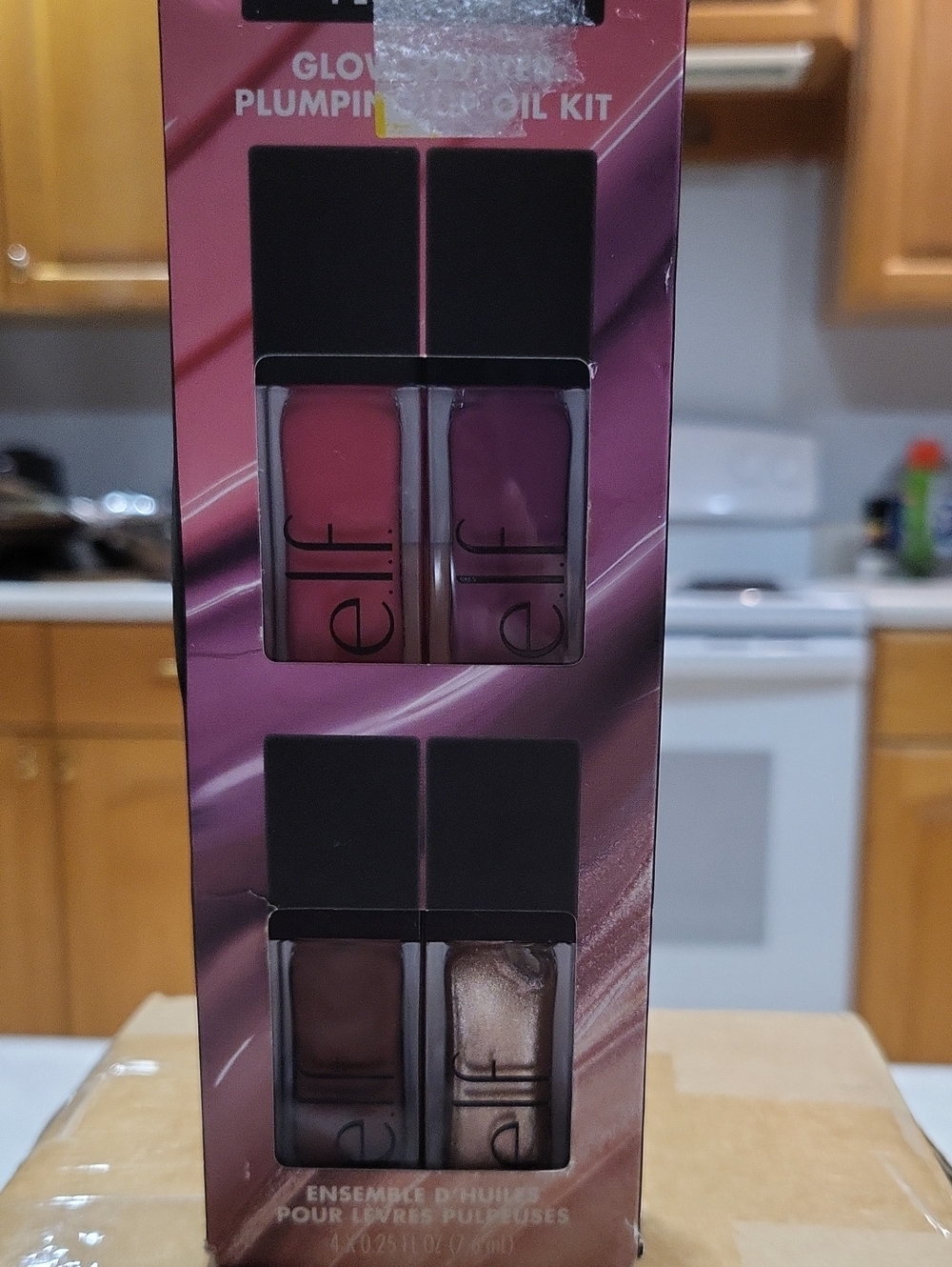 e.l.f. Glow Reviver Plumping Lip Oil Kit Gift Set - 4pc NWB - Picture 2 of 7